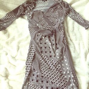 Sexy black and white patterned dress! Size M.